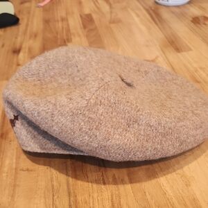 Kangol Light Brown Wool Flat Cap